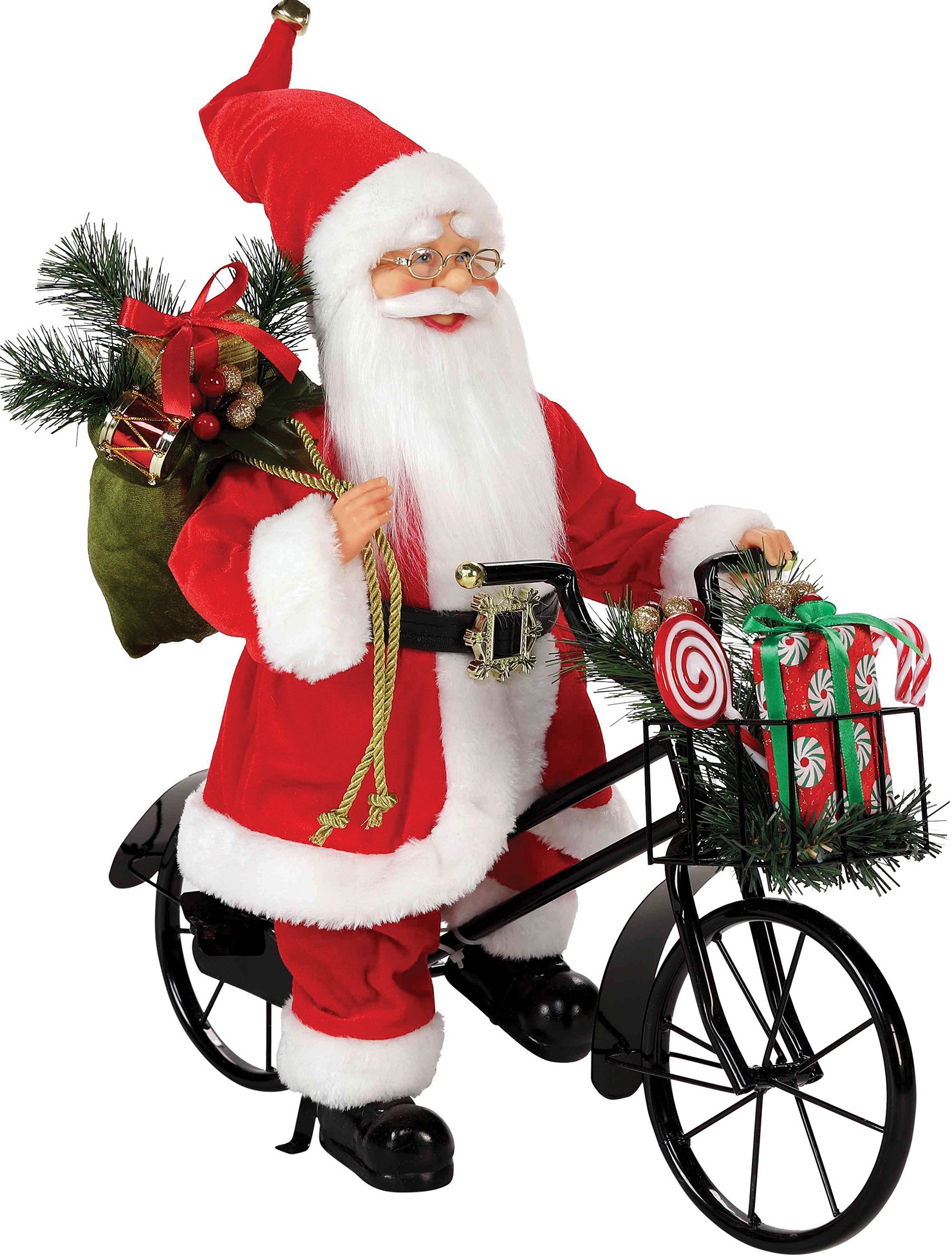 Άγιος Βασίλης Σε Ποδήλατο 52 x 28 x 46(h)cm