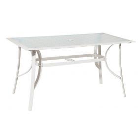 Μεταλλικό Παραλ/μο Τραπέζι Με Πλαίσιο Αλουμινίου 140 x 80 x 75(h)cm