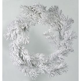 Χιονισμένο Χριστουγεννιάτικο Στεφάνι 45cm