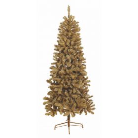 Slim Χρυσό Χριστουγεννιάτικο Δέντρο 210cm