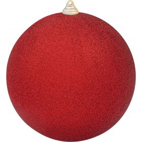 Πλαστική Χριστουγεννιάτικη Μπάλα Διακόσμησης Με Glitter 20cm