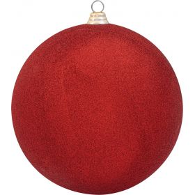 Πλαστική Χριστουγεννιάτικη Μπάλα Διακόσμησης Με Glitter 30cm