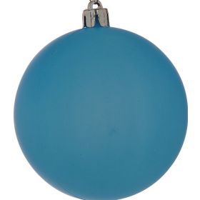 Μπλέ Πλαστική Νέον Χριστουγεννιάτικη Μπάλα 8cm