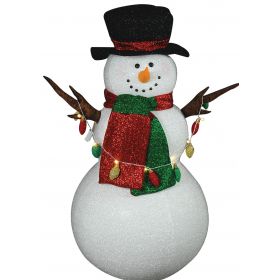 Φουσκωτός Διακοσμητικός Χιονάνθρωπος Με Μουσική 150cm