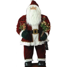 Φουσκωτός Διακοσμητικός Άγιος Βασίλης Με Μουσική 180cm