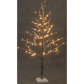 Led Φωτιζόμενο Χριστουγεννιάτικο Δέντρο Με 114Led (19 Flash) Και Θερμό Φωτισμό 120(h)cm