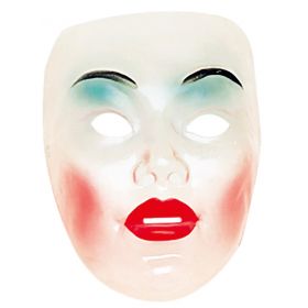 Διάφανη Αποκριάτικη Μάσκα Γυναικείο Πρόσωπο