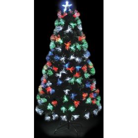 Φωτιζόμενο Χριστουγεννιάτικο Δέντρο Με 60 Led Οπτικής Ίνας Με Προγράμματα Rgb Θερμού Και Πολύχρωμου Φωτισμού Και Μετασχηματιστή Ip20 , 60cm