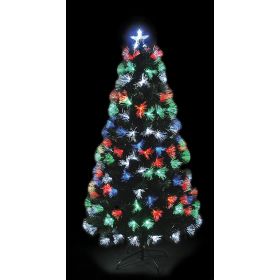 Φωτιζόμενο Χριστουγεννιάτικο Δέντρο Με 180 Led Οπτικής Ίνας Με Προγράμματα Rgb Θερμού Και Πολύχρωμου Φωτισμού Και Μετασχηματιστή Ip20 , 150cm