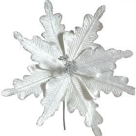 Χριστουγεννιάτικο Διακοσμητικό Λουλούδι 25cm