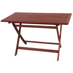 Ξύλινο ,Παραλ/μο Πτυσσόμενο Τραπέζι Red Shorea 120 x 75 x 75(h)cm