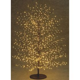 Φωτιζόμενο Δέντρο Με 1500 Led Φωτάκια Θερμού Φωτισμού ,Μετασχηματιστή ip44 Και Dimmer 150(h)cm