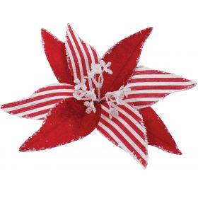 Κόκκινο Χριστουγεννιάτικο Διακοσμητικό Λουλούδι 25cm