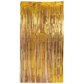 Χρυσή Μεταλλιζέ Διακοσμητική Κουρτίνα 100 x 200(h)cm