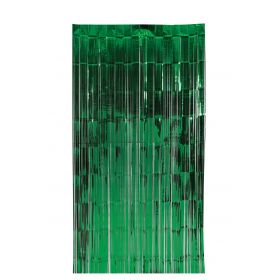 Πράσινο Μεταλλιζέ Διακοσμητική Κουρτίνα 100 x 200(h)cm