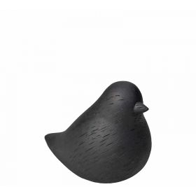 Διακοσμητικό πουλάκι polyresin μαύρο, 7.5cm