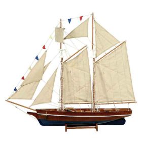 Ξύλινο Παραδοσιακό Καράβι 50 x 9 , 5 x 45 (H) cm 