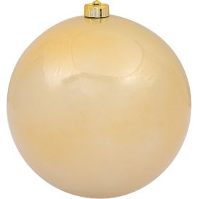 Χρυσή Περλέ Χριστουγεννιάτικη Μπάλα Διακόσμησης 20cm