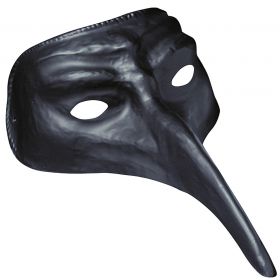 Μάυρη Αποκριάτικη Πλαστική Βενετσιάνικη Μάσκα