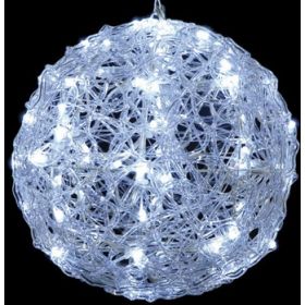 Led Φωτιζόμενη Ακρυλική Μπάλα Με Ψυχρό Φωτισμό Και Μετασχηματιστή Ip44,35cm