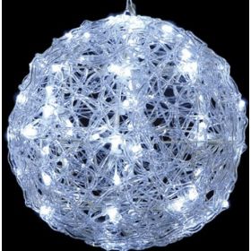 Led Φωτιζόμενη Ακρυλική Μπάλα Με Ψυχρό Φωτισμό Και Μετασχηματιστή Ip44,50cm