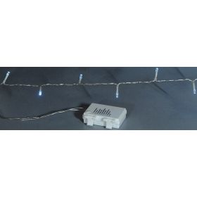 50Led Λαμπάκια Μπαταρίας Με Πρόγραμμα Και Χρονοδιακόπτη Διάφανο Καλώδιο / Λευκό Λαμπάκι ,3,75 Μέτρα  