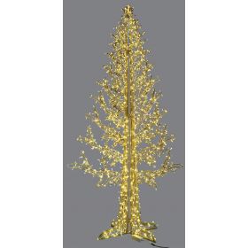 Led Flash Χριστουγεννιάτικο Δέντρο Με Θερμό Φωτισμό Με 1368Led Ip44, 200 x 400(h)cm