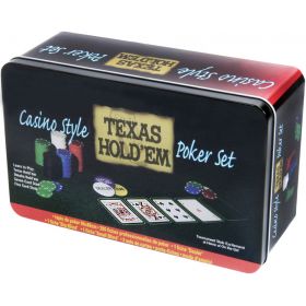 Μεταλλικό Κουτί Texas Hold'em Με 200 Μάρκες