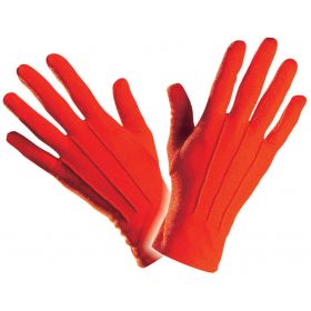 Κόκκινα Κοντά Αποκριάτικα Γάντια Θεάτρου 23cm