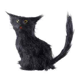 Μάυρη Αποκριάτικη Γάτα 12cm