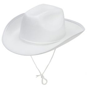 Λευκό Αποκριάτικο Καπέλο Καουμπόισσας