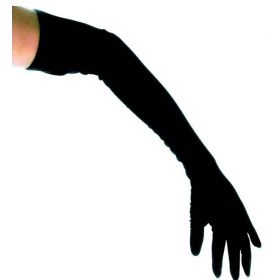 Μάυρα Μακριά Αποκριάτικα Γάντια 40cm