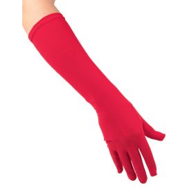 Κόκκινα Μακριά Αποκριάτικα Γάντια 40cm