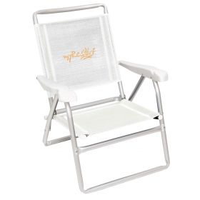 My Resort Καρέκλα Παραλίας Αλουμινίου Λευκή Με Μπράτσα Text 2 x 1