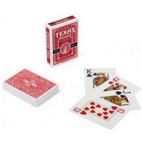 Κόκκινη Πλαστική Τράπουλα Texas Poker Dal Negro