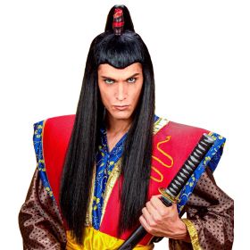Μακριά Αποκριάτικη Περούκα Samurai