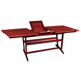 Παραλ/μο Επεκτεινόμενο τραπέζι Red Shorea ,160 + 80 = 240 x 100 x 75(H)cm
