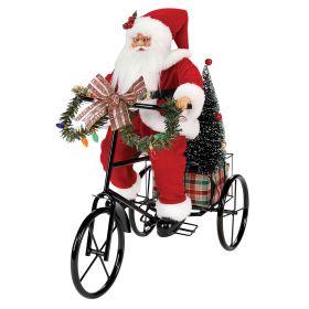 Άγιος Βασίλης Σε Ποδήλατο 42 x 22 x 40(h)cm